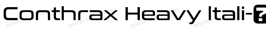 Conthrax Heavy ltali字体转换